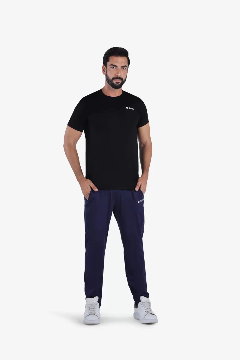 shop YesEco Men's Black Athleisure T-Shirt