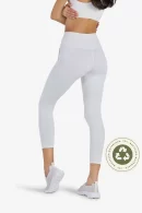 YesEco Women's White Activewear Set | Sustainable Padded Sports Bra and Pant with Breathable and Stretchable Fabric: 75% Recycled Nylon, 25% Spandex