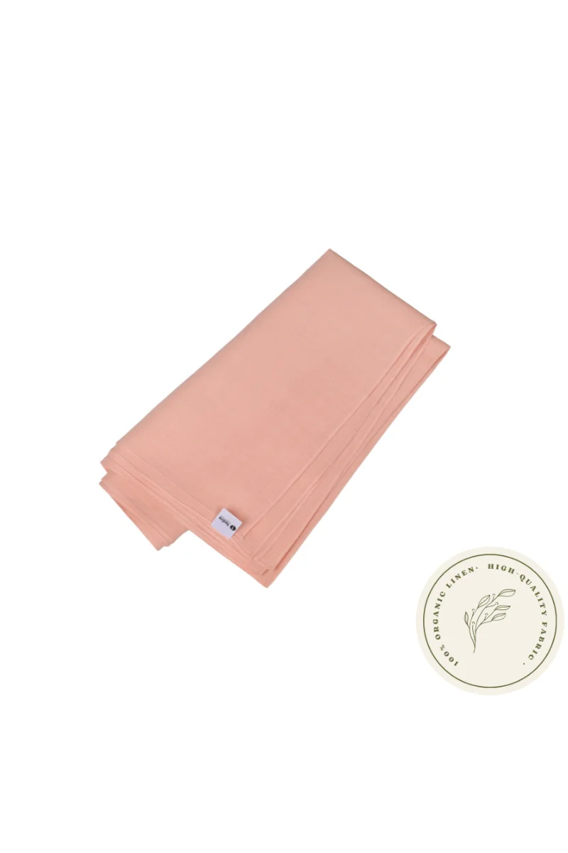 YesEco Women's Summer/Autumn Scarf | 100% Linen Stole in Pink | Lightweight and Stylish